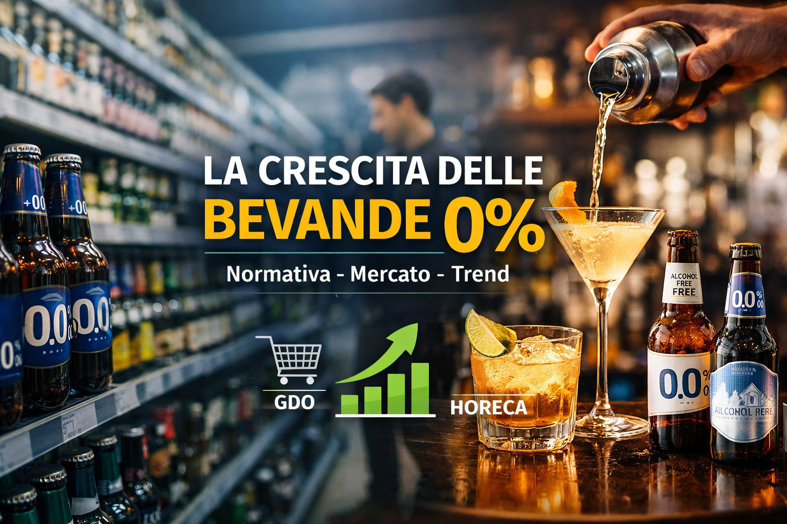 La crescita delle bevande 0%: come le normative hanno sconvolto il mercato GDO e Horeca