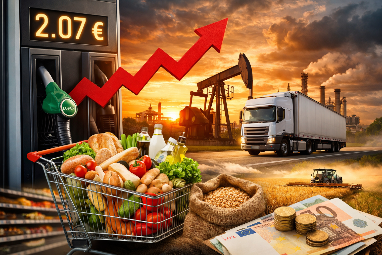 Rincari del gasolio: cosa sta succedendo e quali effetti sulla filiera alimentare